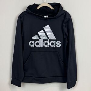 Adidas Black Logo Hoodie Youth XL